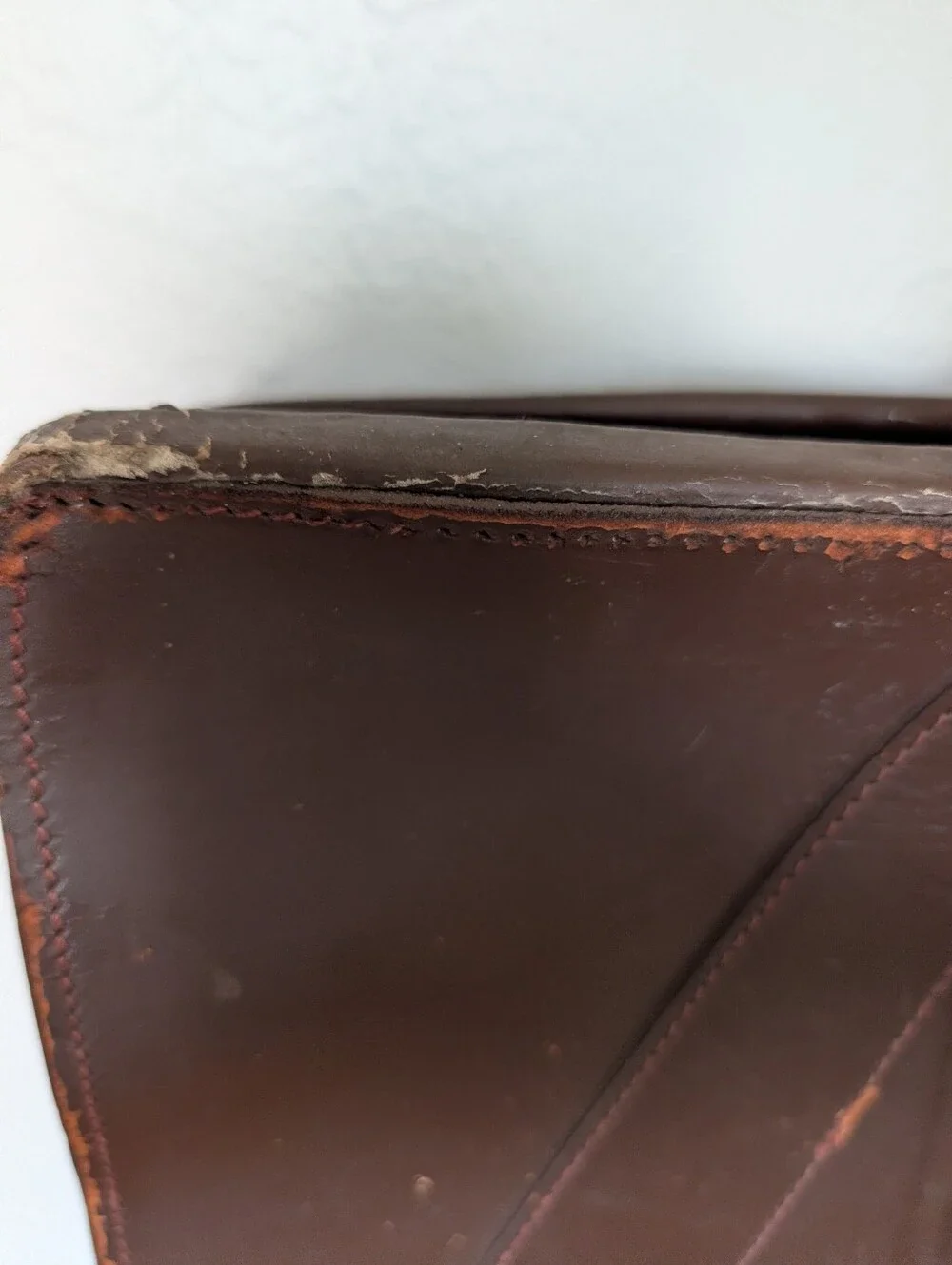 Vintage 60's 70's GOVT Classic Brown Leather Briefcase